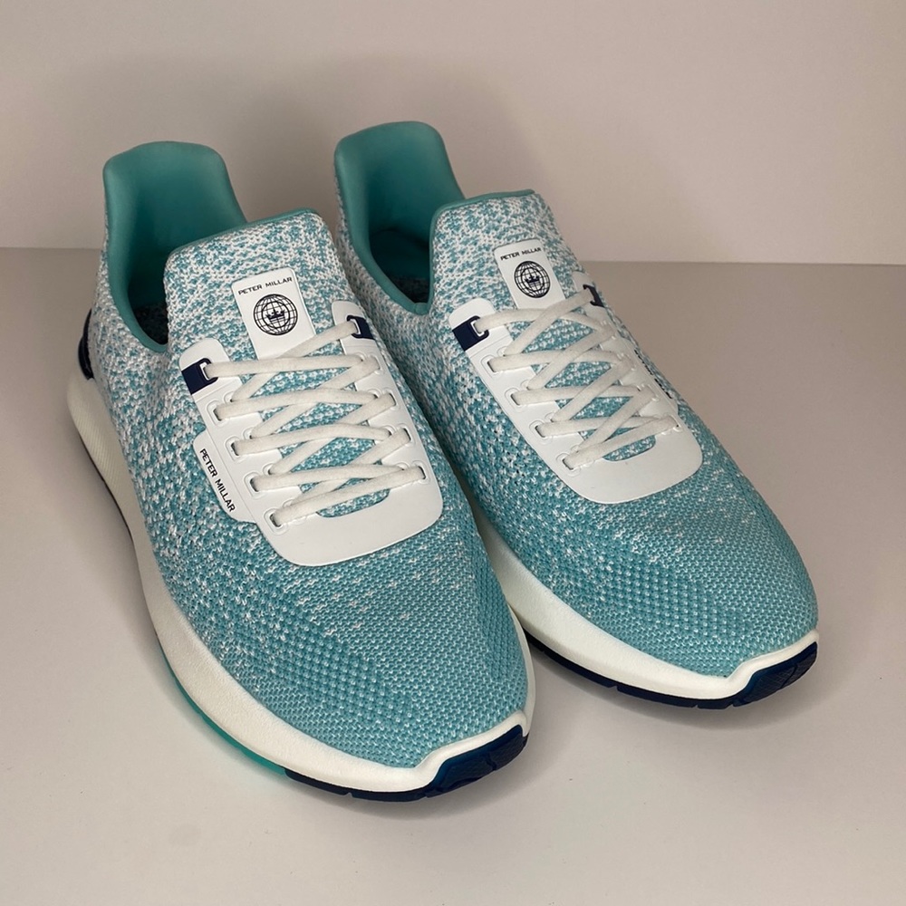 *NEW* PETER MILLAR Hyperlight Apollo Sneakers - Aqua - Size 8